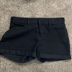 Black Jean Shorts